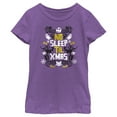 thumbnail image 1 of Girl's The Nightmare Before Christmas No Sleep Til Christmas Graphic Tee Purple Berry X Large, 1 of 4