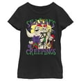 thumbnail image 1 of Girl's The Nightmare Before Christmas Season's Creepings  Graphic Tee Black Medium, 1 of 4