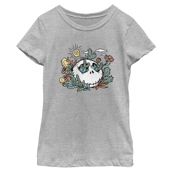 Girl's The Nightmare Before Christmas Succulent Jack Skellington Graphic T-Shirt