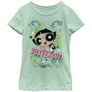 Girls The Powerpuff Girls Buttercup Graphic Tee Mint Medium