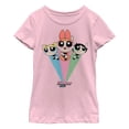 thumbnail image 1 of Girl's The Powerpuff Girls Rainbow Flight  Graphic Tee Light Pink X Large, 1 of 3