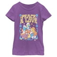 thumbnail image 1 of Girl's The Smurfs Peace Flower and Power  Graphic T-Shirt, 1 of 4