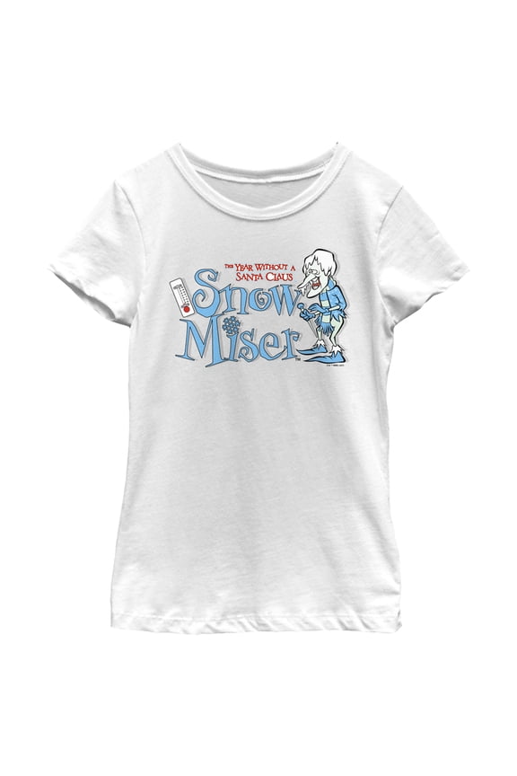 Girl's The Year Without a Santa Claus Snow Miser Graphic Tee White Large