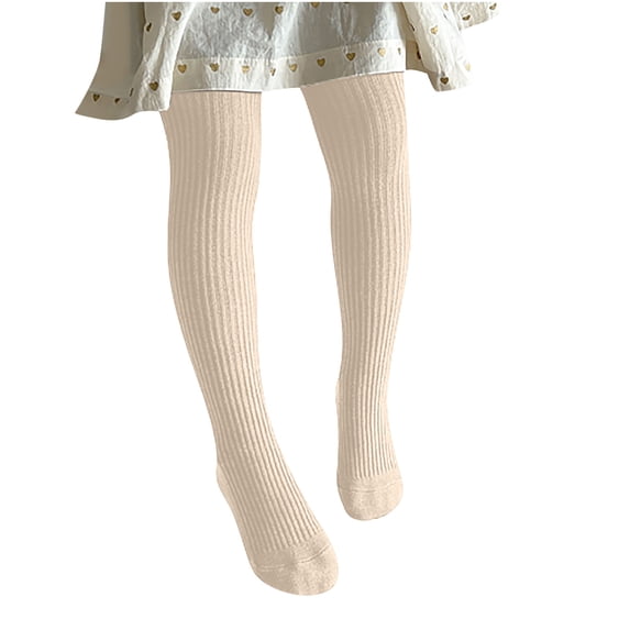 Girl's Tights Cable Knit Leggings Little Girls Seamless Stockings Bows Cotton Pantyhose Fall Winter Orange l