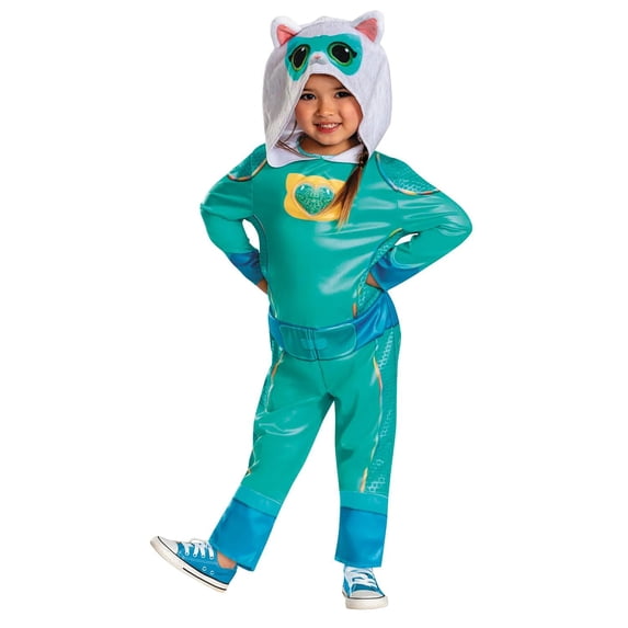 Toddler Classic SuperKitties Bitsy Hooded Jumpsuit Costume - Small 2T