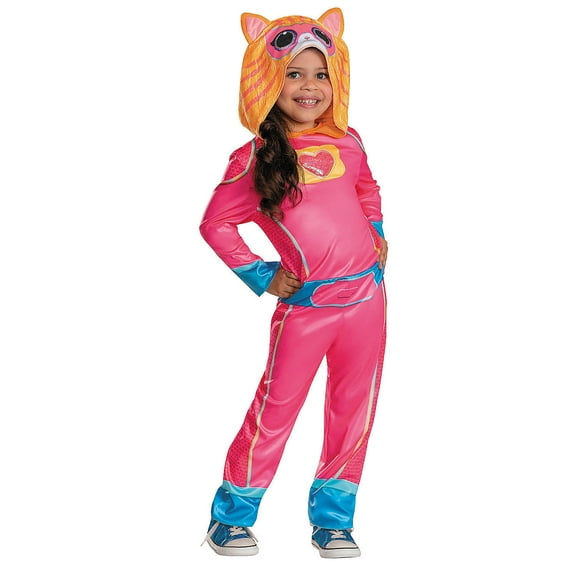 Disguise Toddler Classic SuperKitties Ginny Hooded Jumpsuit Costume - Large 4-6X