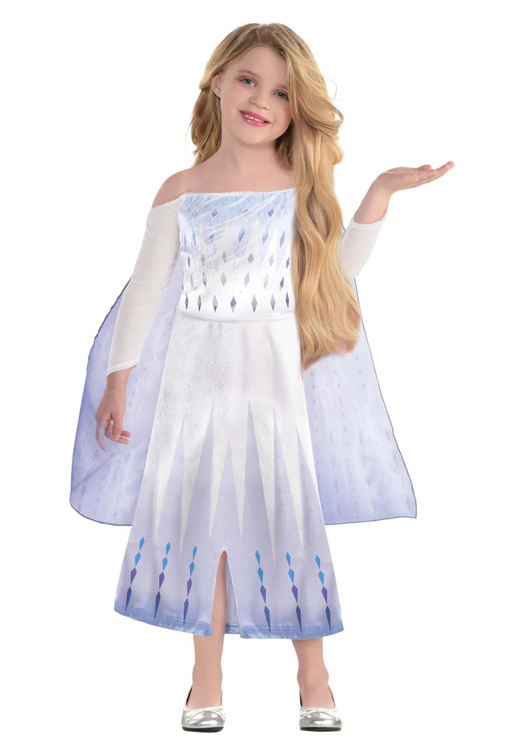 princess elsa dress walmart KAWELL Princess Kids Costume Dress up Girls Outfit for Halloween Cosplay Chirstmas Birthday Party,Child 2t