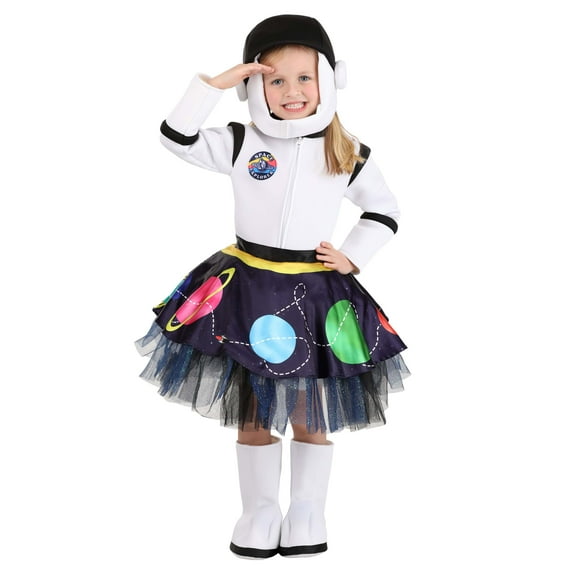 Girl's Toddler Galactic Astronaut Costume