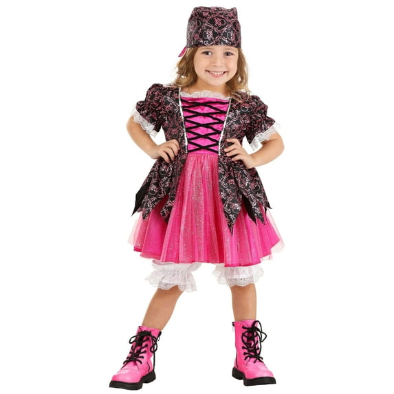 Girl's Toddler Precious Pink Pirate Costume