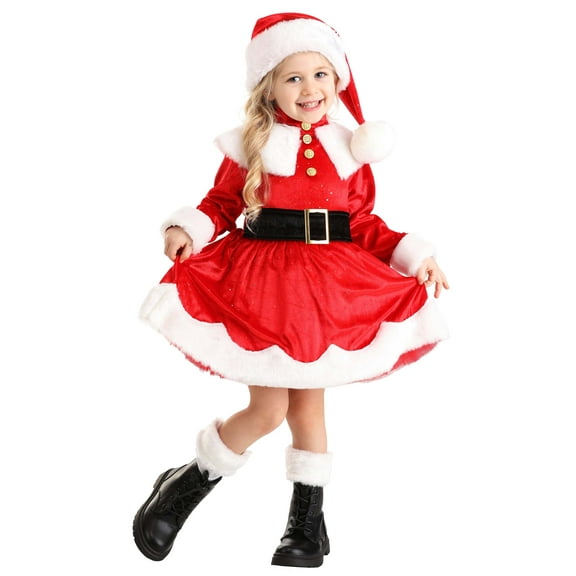 Girl's Toddler Premium Santa Costume Dress