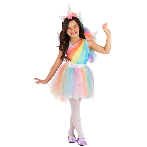 Girl's Toddler Rainbow Unicorn Costume