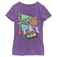 thumbnail image 1 of Girl's Tom and Jerry Just Retro Tom  Graphic Tee Purple Berry Small, 1 of 4