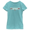 thumbnail image 1 of Girl's Top Gun Logo Distressed  Graphic T-Shirt, 1 of 4