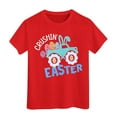 thumbnail image 1 of Girl's Tops Oversized Short Sleeve T-Shirts Loose Crewneck Shirts Casual Printing Tees Litter Kids clothes, 1 of 4
