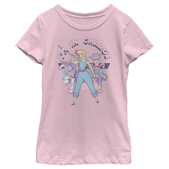 Girl's Toy Story Bo Peep In Charge Graphic Tee Light Pink X Small