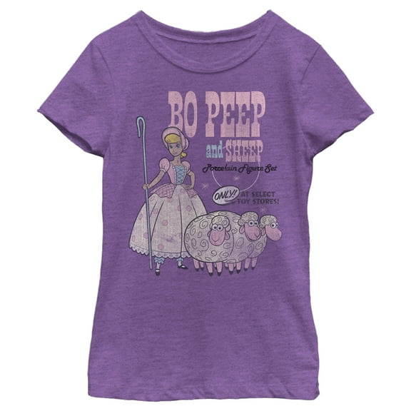 Girl's Toy Story Bo Peep Select Stores  Graphic Tee Purple Berry Large