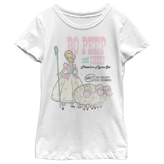 Girl's Toy Story Bo Peep Select Stores Graphic Tee White Small