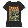 thumbnail image 1 of Girl's Toy Story Buzz Lightyear Comic Cover  Graphic Tee Black Large, 1 of 4