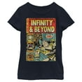 thumbnail image 1 of Girl's Toy Story Buzz Lightyear Comic Cover  Graphic Tee Navy Blue Small, 1 of 4