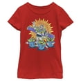 thumbnail image 1 of Girl's Toy Story Buzz Lightyear and Aliens  Graphic Tee Red Medium, 1 of 5