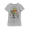 thumbnail image 1 of Girl's Toy Story Character Logo Party  Graphic Tee Athletic Heather X Small, 1 of 4