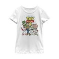 thumbnail image 1 of Girl's Toy Story Character Logo Party  Graphic Tee White X Large, 1 of 4
