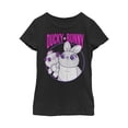 thumbnail image 1 of Girl's Toy Story Ducky & Bunny Circle Portrait  Graphic Tee Black X Large, 1 of 3