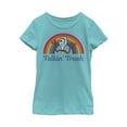 thumbnail image 1 of Girl's Toy Story Forky Talkin' Trash Rainbow  Graphic Tee Tahiti Blue X Small, 1 of 3