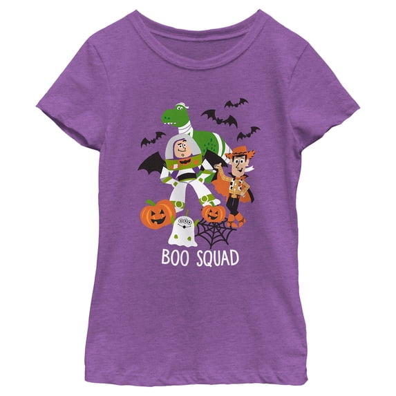 Girl's Toy Story Halloween Boo Squad Graphic Tee Purple Berry X Large