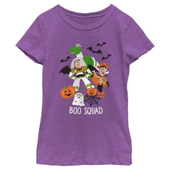 Girl's Toy Story Halloween Boo Squad Graphic Tee Purple Berry X Small