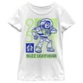 thumbnail image 1 of Girl's Toy Story Neon Buzz  Graphic Tee White X Small, 1 of 4