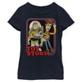 thumbnail image 1 of Girl's Toy Story Retro Buddy Frame  Graphic Tee Navy Blue X Small, 1 of 4
