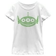 thumbnail image 1 of Girl's Toy Story St. Patrick's Day Little Green Men Shamrock Fill  Graphic Tee White Medium, 1 of 4