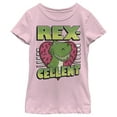 thumbnail image 1 of Girl's Toy Story Valentine Rex-Cellent  Graphic Tee Light Pink Large, 1 of 4