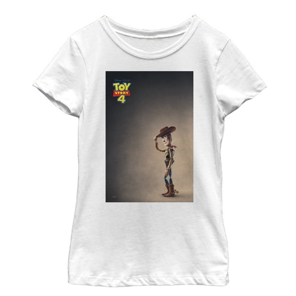 Girl's Toy Story Woody Movie Poster  Graphic Tee White X Small