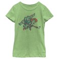 thumbnail image 1 of Girl's Toy Story Woody and Buzz Fly With Me  Graphic Tee Green Apple Medium, 1 of 4
