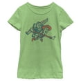 thumbnail image 1 of Girl's Toy Story Woody and Buzz Fly With Me  Graphic Tee Green Apple X Small, 1 of 4