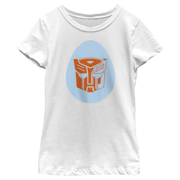 Girl's Transformers Autobots Egg Logo Graphic Tee White X Large