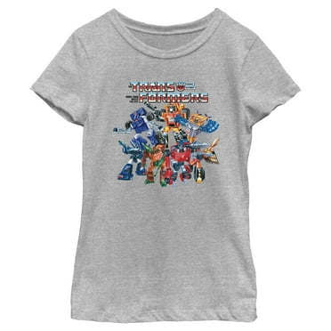 Girl's Transformers Autobots Heroic Collage  Graphic T-Shirt