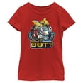 thumbnail image 1 of Girl's Transformers: EarthSpark Got Bot  Graphic Tee Red Medium, 1 of 5