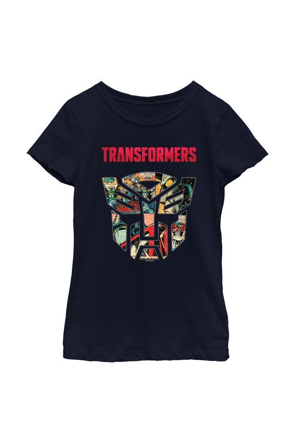 Girl's Transformers Generations Comic Logo Graphic T-Shirt