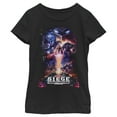 thumbnail image 1 of Girl's Transformers Siege Poster  Graphic Tee Black X Small, 1 of 4