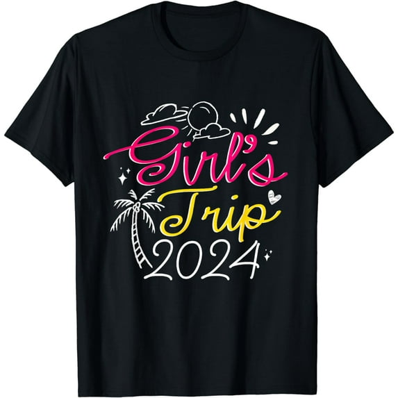 Girl's Trip 2024 Friends Cute Girl Girls Trip T-Shirt