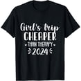 thumbnail image 1 of Girl's Trip Cheaper Therapy 2024 Girls Vacation Weekend Trip T-Shirt, 1 of 4