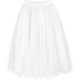 thumbnail image 1 of Girl's Tulle Midi Skirt A Line Elastic Waist Layered Mesh Skirt Lightweight Flowing Tutu Skirt for Daily Wear, 1 of 4