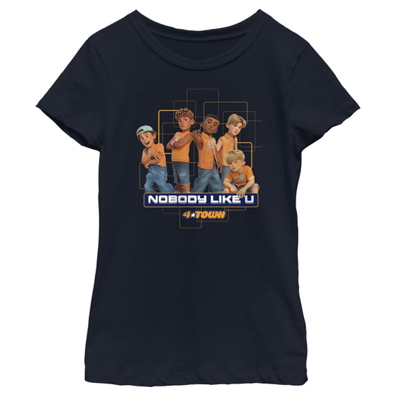 Girl's Turning Red 4*Town Nobody Like U  Graphic Tee Navy Blue / 1 Large