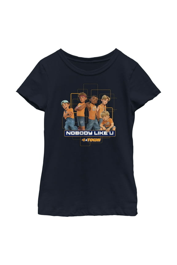 Girl's Turning Red 4*Town Nobody Like U  Graphic Tee Navy Blue / 1 Medium