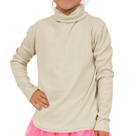Girl's Turtleneck - X Small (4) / Ivory