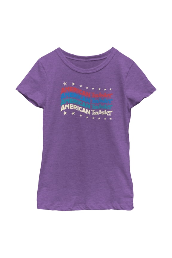 Girl's Twister American Patriotic Logo Graphic T-Shirt