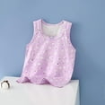 thumbnail image 1 of Girl's Undershirts Cotton Tank Top Graphic Print Sleeveless Cozy Soft Crew Neck Summer Casual Cute Tanks (3 Years, Purple), 1 of 3